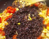 Vadrizses, kukoricás lecsó (vegán) recept fázis 3 fotója
