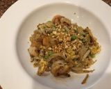 A picture of step 6 of Thai Peanut Shrimp with Edamame.