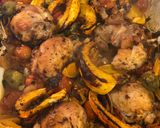 A picture of step 6 of Moroccan chicken and pumpkin with quinoa.