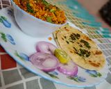 A picture of step 15 of Bhurji Paneer With Garlic Naan.