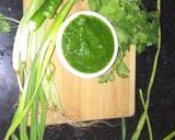 A picture of step 4 of Green Garlic Coriander Chutney.