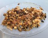 Une image de l'étape 9 de Aubergine blanche et courgette à l'oignon rouge et marinade.
