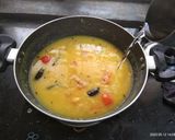 A picture of step 4 of Onion. Dal.