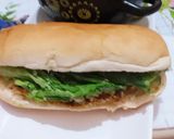 A picture of step 6 of Chicken cutles burger.