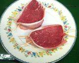Foto del paso 1 de la receta: Filetes con tocino