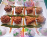 A picture of step 4 of Bottle gourd and cucumber pakoda.