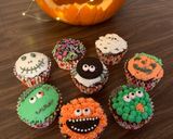 รูปขั้นตอนการทำที่ 11 ของ Halloween cupcake คัพเค้กช็อกโกแลต 🧁🎃