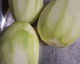 A picture of step 1 of Raw mango Instant Chunda (vaghariyu).