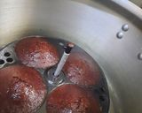 A picture of step 9 of Orange flavoured Chocolate Idli.