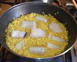 Foto del paso 3 de la receta: Risotto con tacos de bacalao