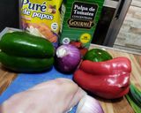 Foto del paso 1 de la receta: Nidos de papa y pollo 😋