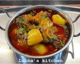 A picture of step 4 of ALOO GOSHT (MUTTON/LAMB AND POTATO CURRY):.
