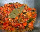 A picture of step 4 of Rajasthani style Papad sabji.