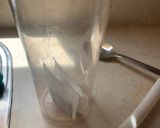 A picture of step 1 of Challenger glass.
