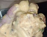 A picture of step 3 of Alu vada.