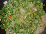 Tumis Batang Keladi (Jangan Lompong)
