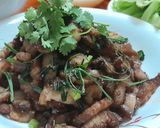 Hình bước làm 2 của món Bánh phở cuốn thịt nướng