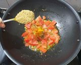 A picture of step 4 of Radish pod paneer masala.