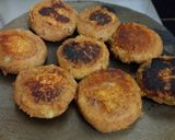 A picture of step 4 of Sweet Potato Tikki Chaat.