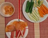 Foto del paso 4 de la receta: Sushi salmón kanikama langostinos