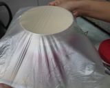 Hình bước làm 2 của món Sữa chua cam :