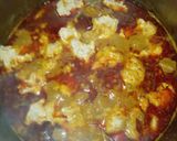 A picture of step 6 of Bitterleaf soup.