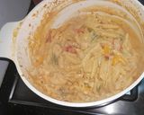 A picture of step 7 of One pot fajita pasta.