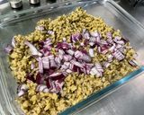 Une image de l'étape 8 de Salade de haricots mungo au jambon, et oignon rouge.