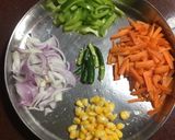 A picture of step 1 of Vegetable Macaroni.