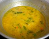 A picture of step 5 of Puri and potato curry.