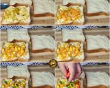 A picture of step 2 of Triple Layer Pizza Sandwich In Airfryer.