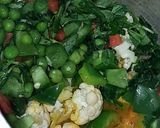 A picture of step 2 of Vegetable Dalia pulaw.