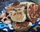 Foto del paso 4 de la receta: Panqueques de banana con arándanos