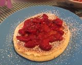 Foto del passaggio 4 della ricetta Pancake alle fragole - coccola di mamma