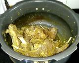 A picture of step 3 of Mutton chaap fry.