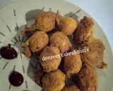 A picture of step 2 of Yam balls.