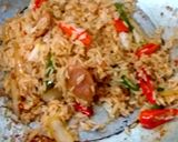 รูปขั้นตอนการทำที่ 5 ของ ข้าวผัดพริกแหนมไก่