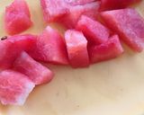 A picture of step 1 of Breakfast Salad.