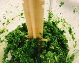 Hình bước làm 4 của món Spinach pizza