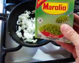 Foto del paso 2 de la receta: Revuelto de arvejas + fajitas exprés 🫛🫓🥓