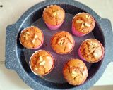 A picture of step 5 of Thandai flavoured cupcakes.