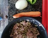 Foto del paso 1 de la receta: Tortilla de aún y arvejas