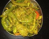 A picture of step 3 of Aamiya mirch.