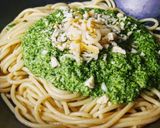 Foto del paso 6 de la receta: Espaguetis con pesto de kale 🥬