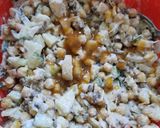A picture of step 3 of Chana chaat.