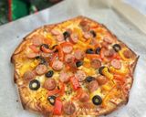 Hình bước làm 4 của món Pizza Sandwich