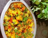 A picture of step 6 of Methi Aloo ki bhaji.