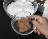 A picture of step 8 of New Year chocolate Cake 2023.