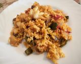 A picture of step 10 of Paella with Cuttlefish and Seasonal Vegetables.