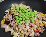 干貝芋頭彩虹炒飯的食譜步驟6照片